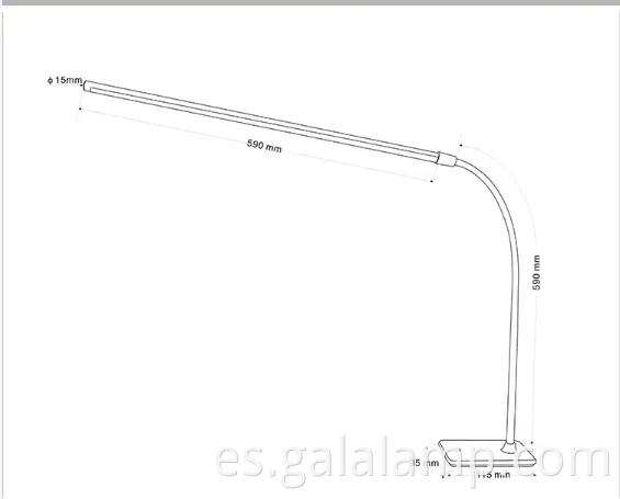 Lámpara de escritorio con protección ocular LED con luz de lectura de manguera Hose Reading Light LED Eye Protection Desk Lamp